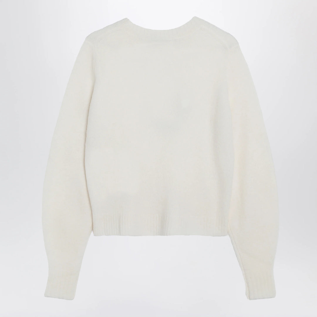 Max Mara - Ivory sweater in stretch cashmere knit