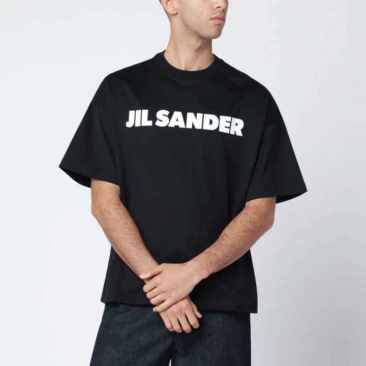 Jil Sander - Black boxy T-shirt with logo