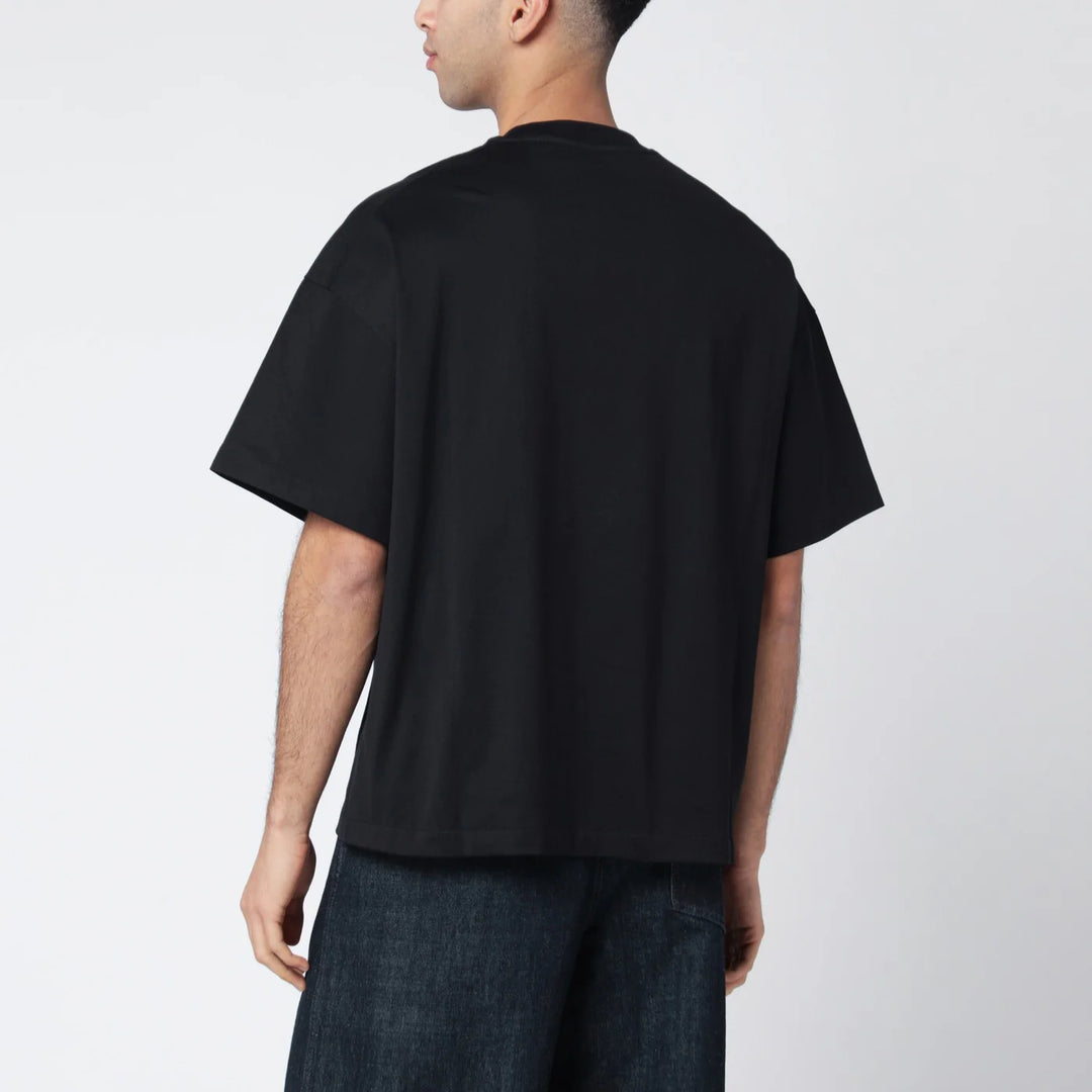 Jil Sander - Black boxy T-shirt with logo