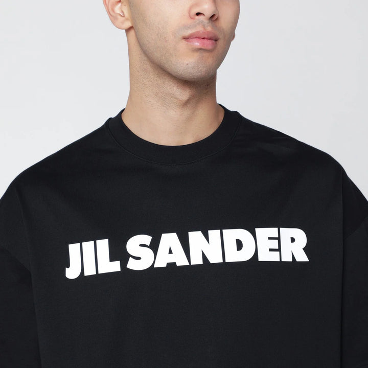Jil Sander - Black boxy T-shirt with logo