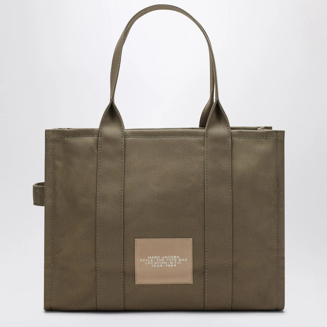 Marc Jacobs - Slate green canvas large Tote Bag