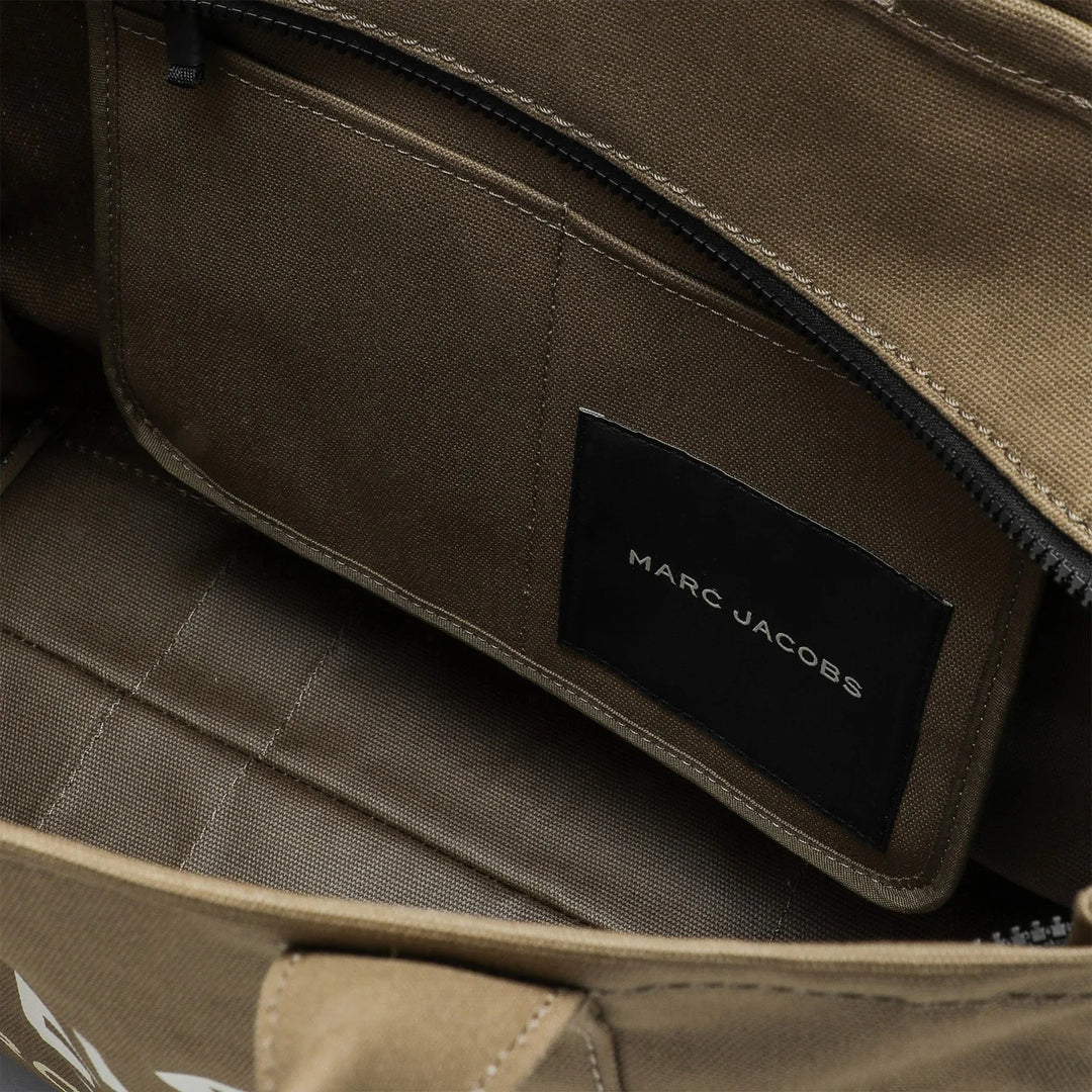 Marc Jacobs - Slate green canvas large Tote Bag