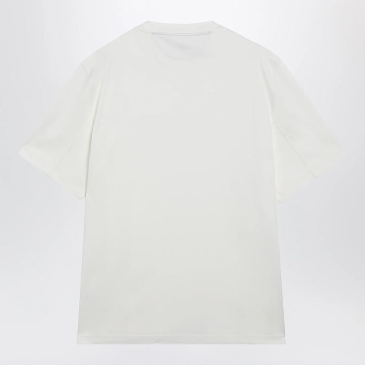 Brunello Cucinelli - Crew-neck cotton jersey T-shirt with logo in off white