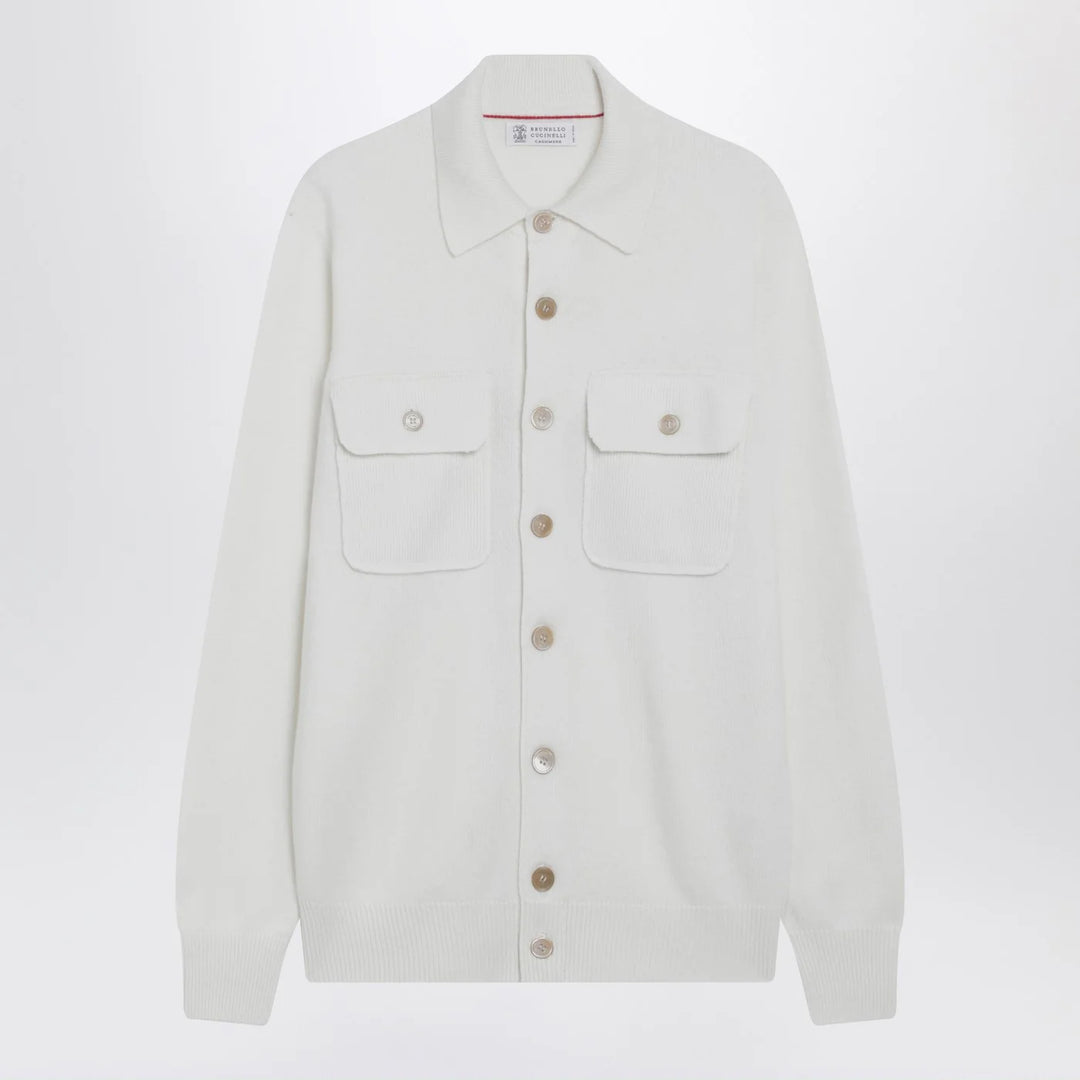 Brunello Cucinelli - White cashmere cardigan