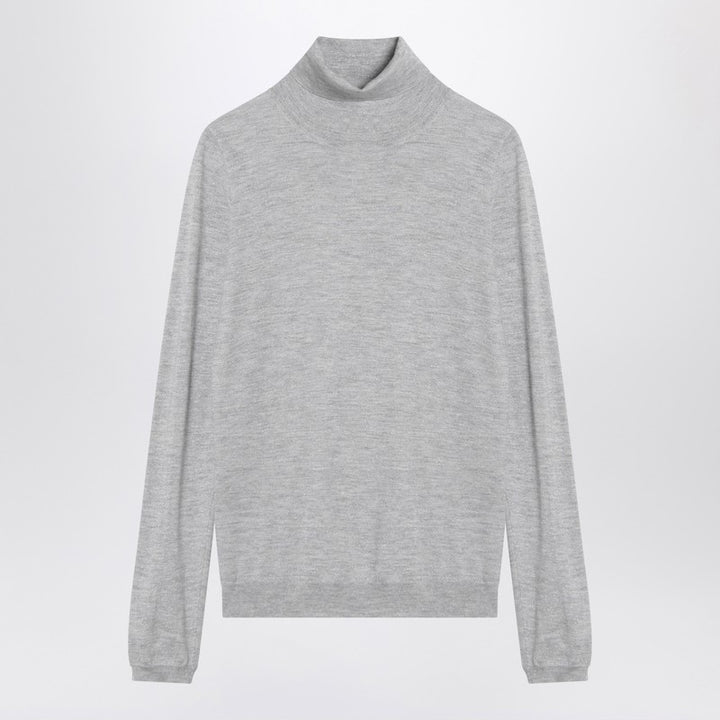 Brunello Cucinelli Light grey turtleneck in cashmere blend