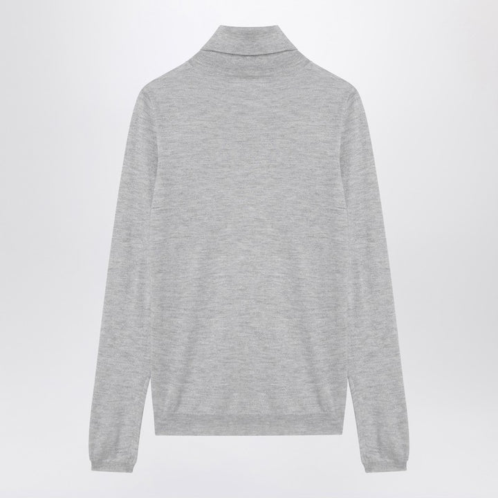Brunello Cucinelli Light grey turtleneck in cashmere blend