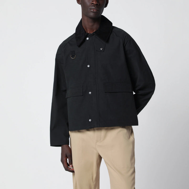 Barbour - Black Spey jacket in cotton blend