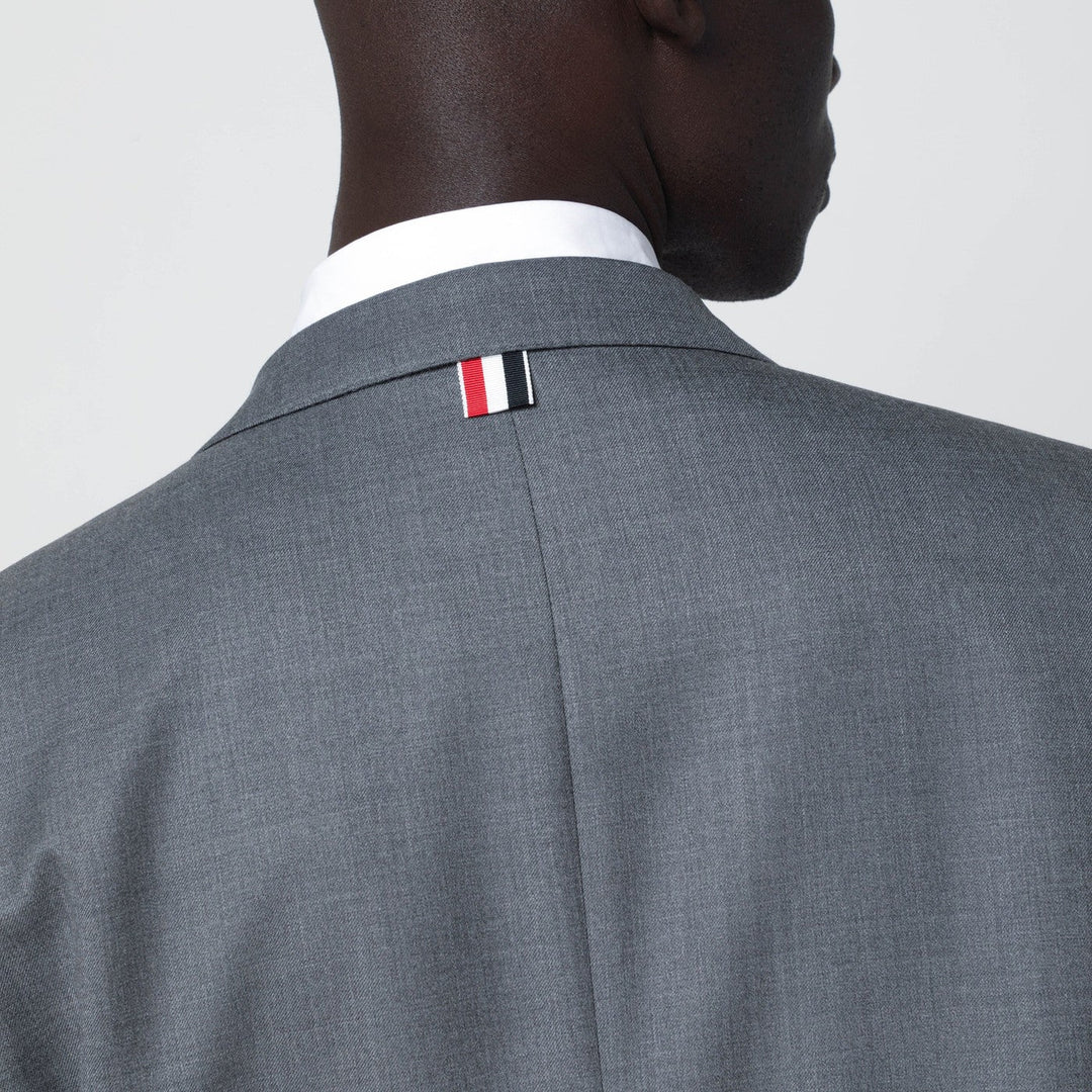 Thom Browne - Grey single-breasted wool jacket