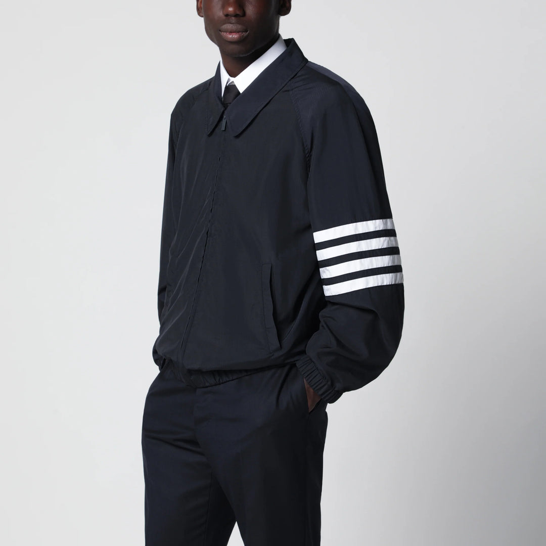 Thom Browne - Lightweight navy blue zip-up jacket