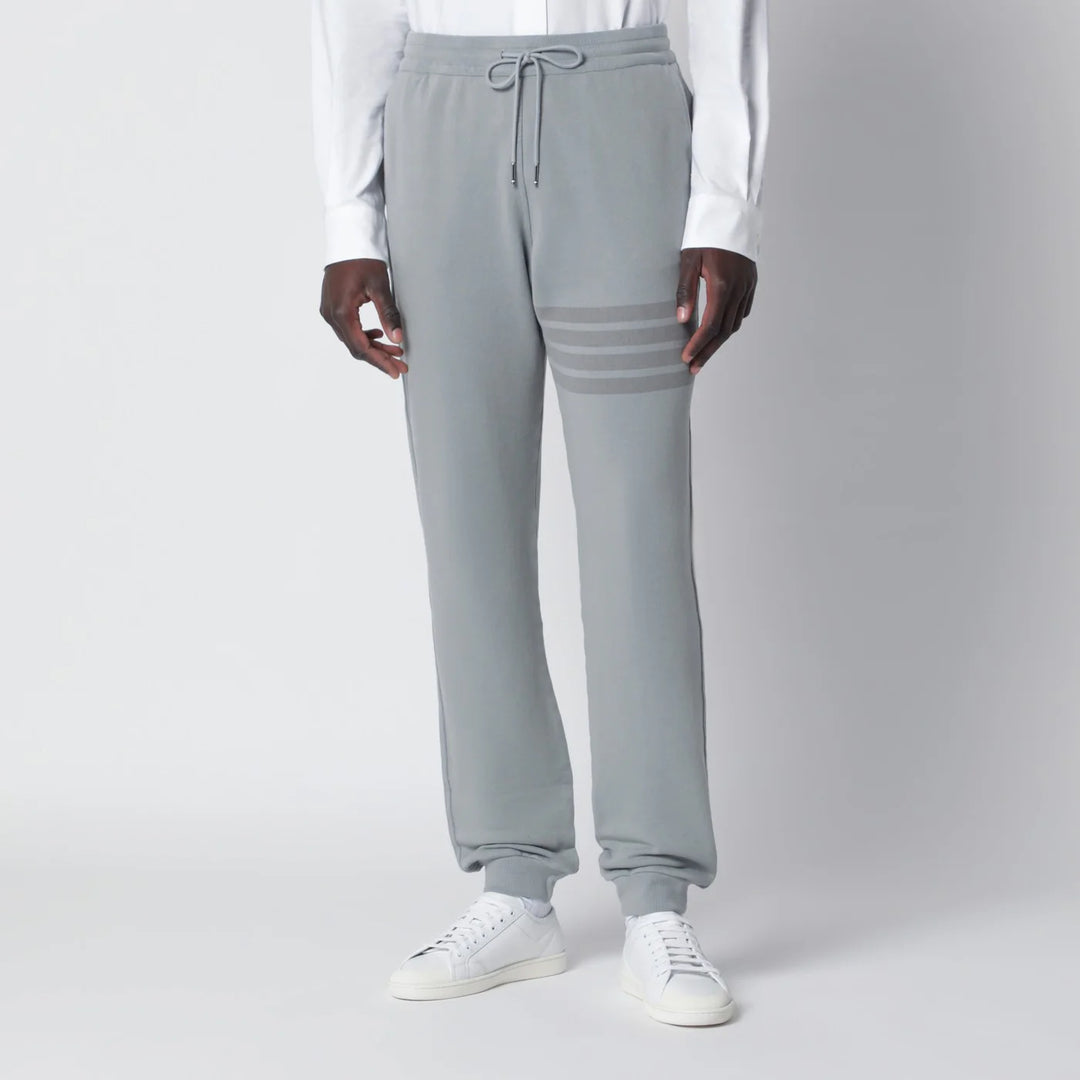 Thom Browne - Grey cotton jogging trousers
