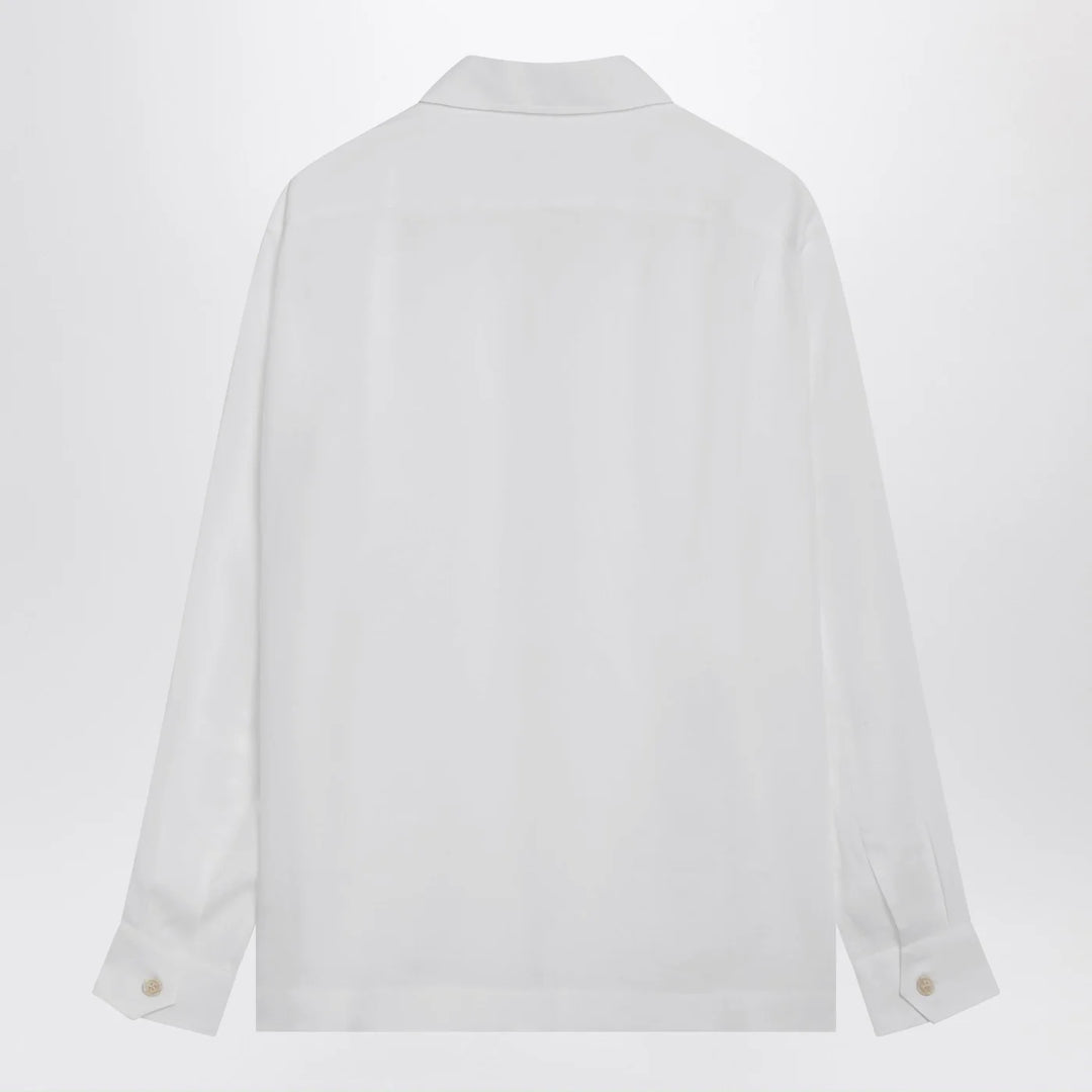 Brunello Cucinelli - White linen East Fit shirt