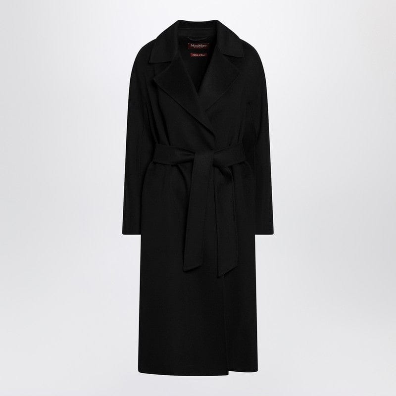 Coats & Jackets Max Mara Studio - Black coat with belt - 42 IT Brand