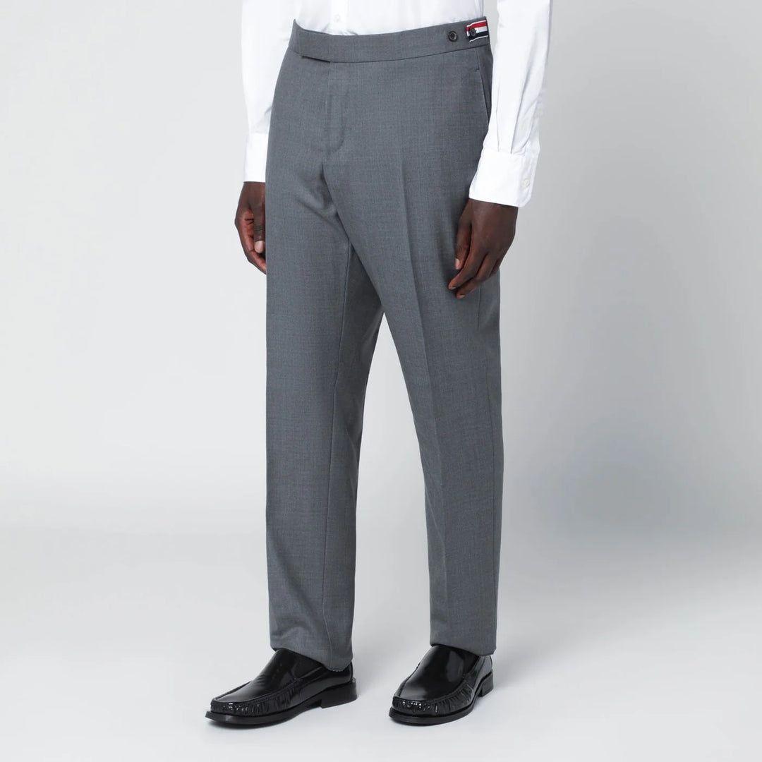 Thom Browne - Grey wool trousers