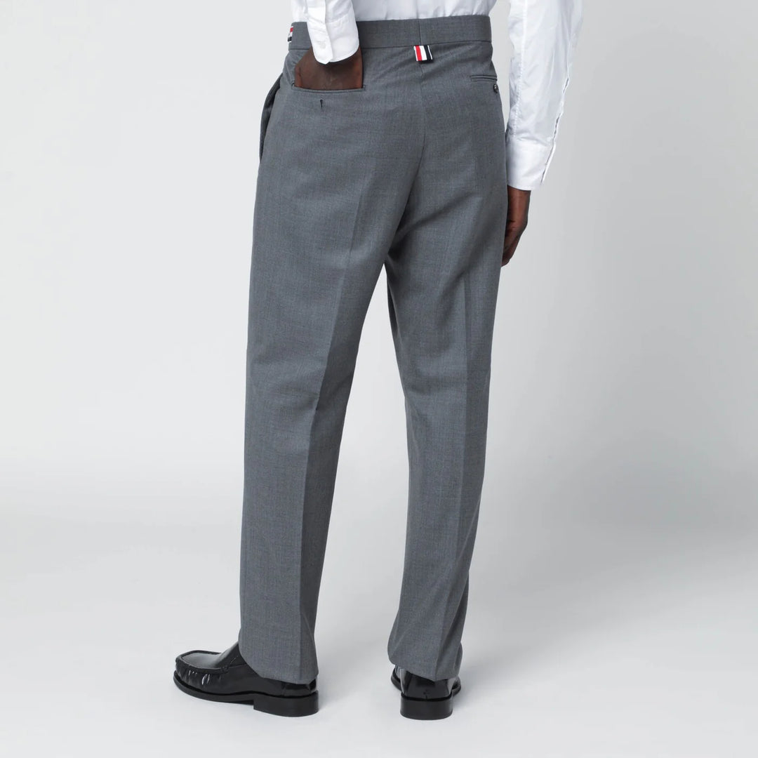 Thom Browne - Grey wool trousers