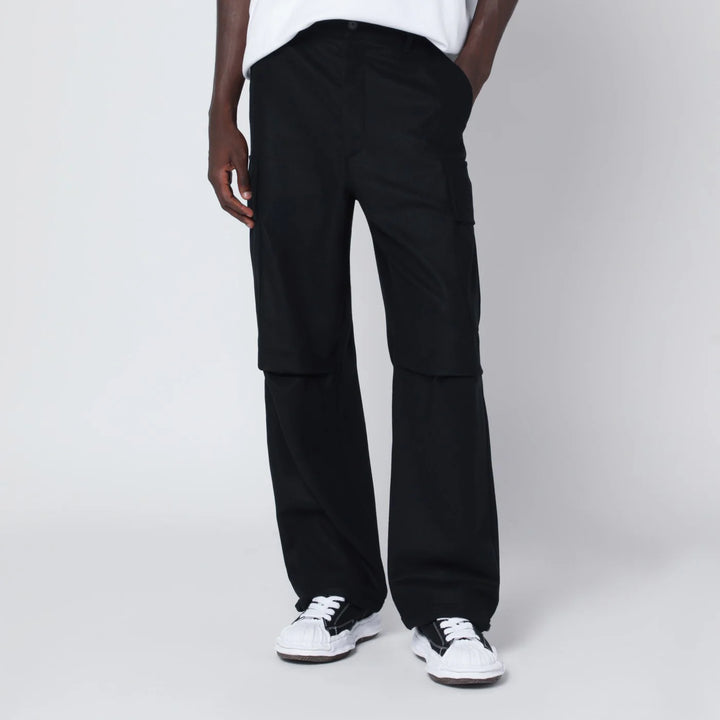 DARKPARK - Black Saint wool cargo trousers