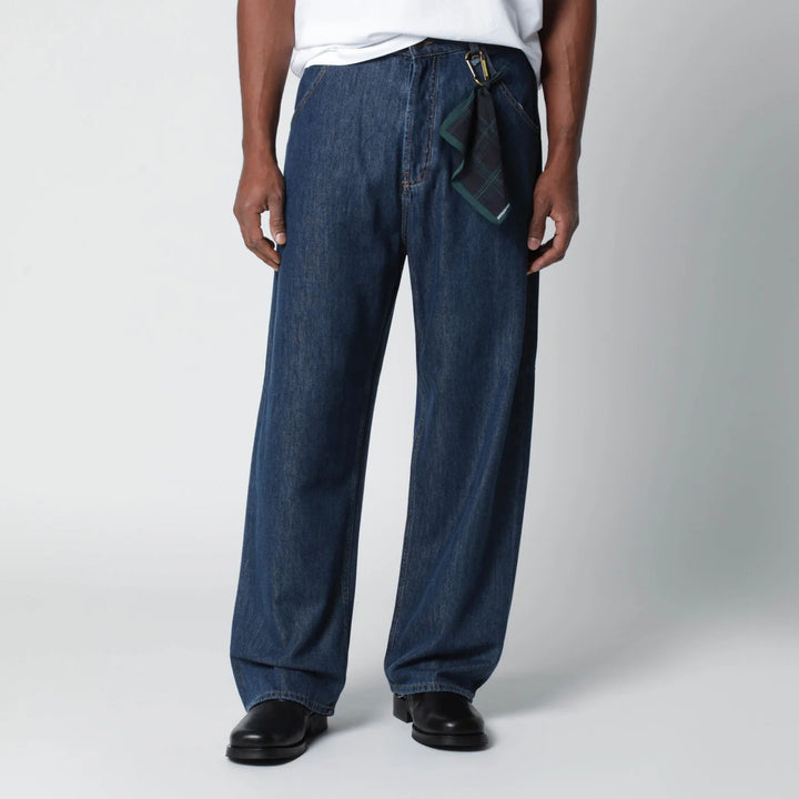 DARKPARK - Indigo blue cotton-blend jeans