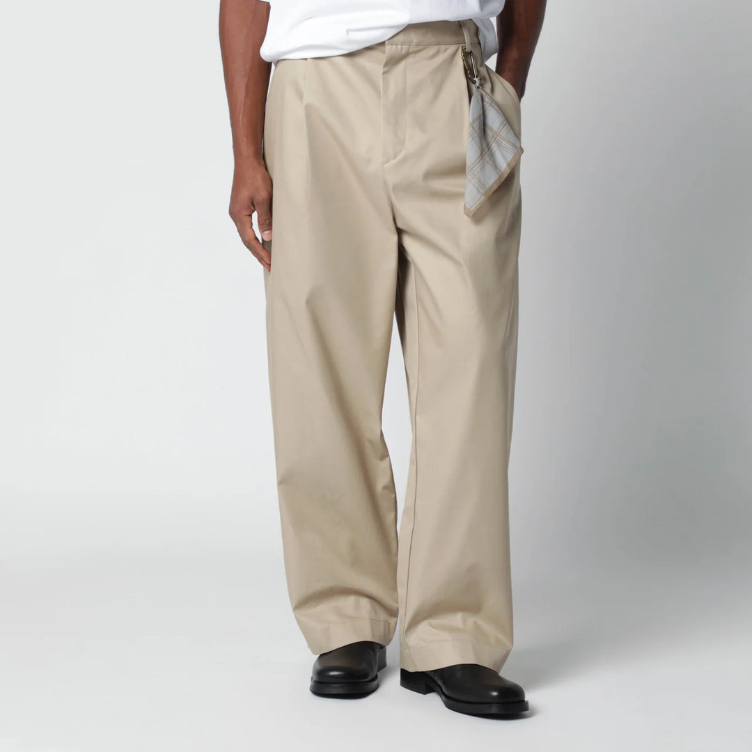DARKPARK - Beige cotton trousers