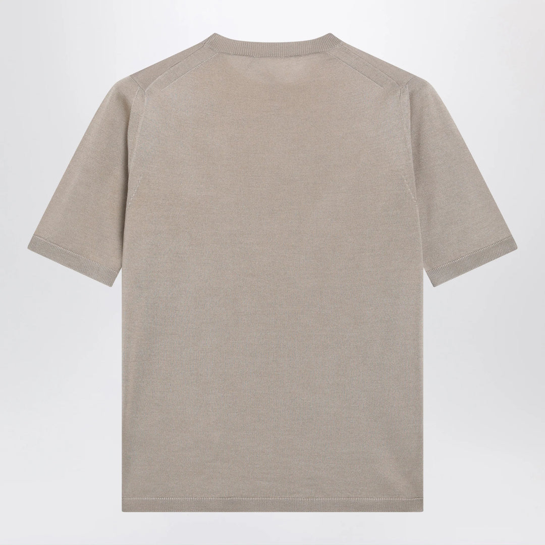Max Mara - Rock beige cashmere and silk sweater
