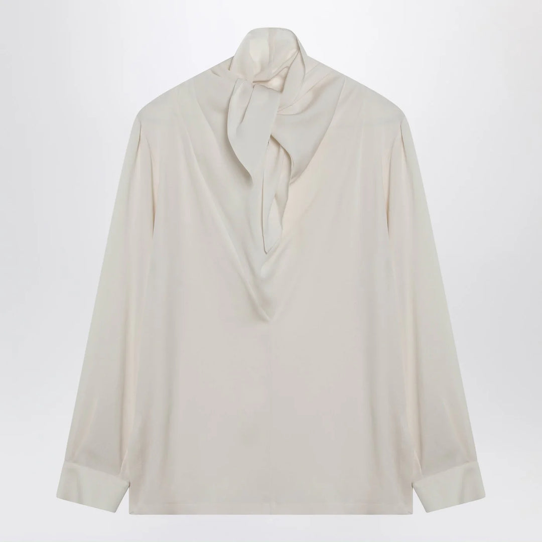 Max Mara - Ivory silk charmeuse blouse