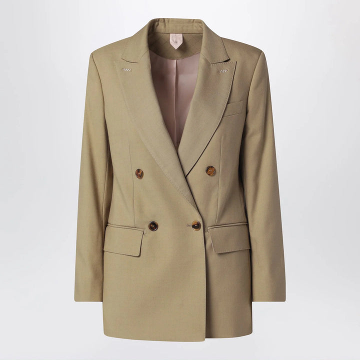 Max Mara - Camel wool-blend double-breasted jacket