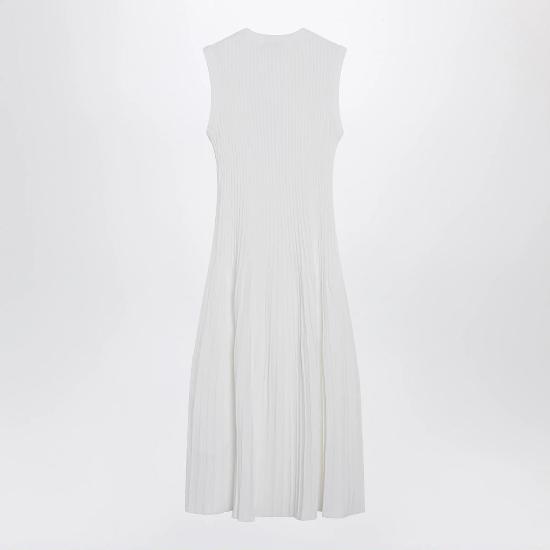 Max Mara - Midi dress in white crêpe viscose