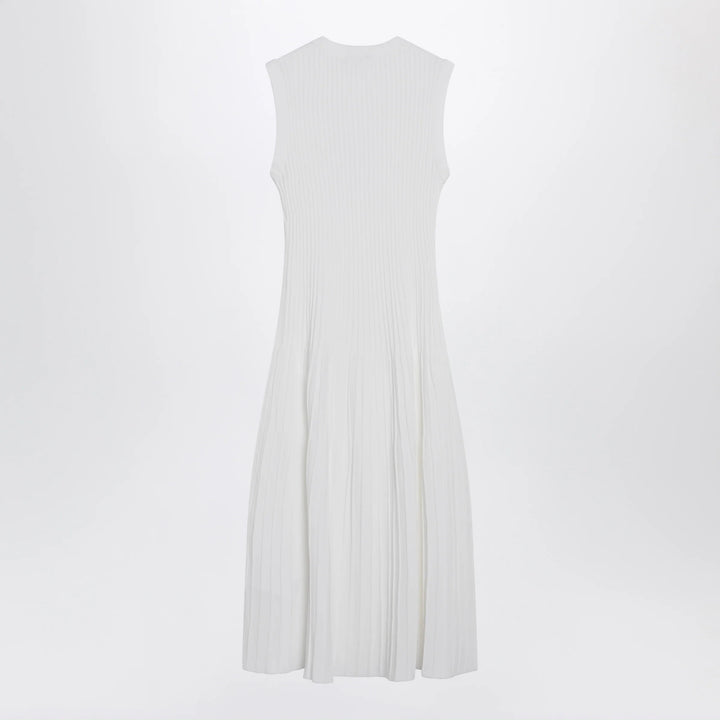 Max Mara - Midi dress in white crêpe viscose