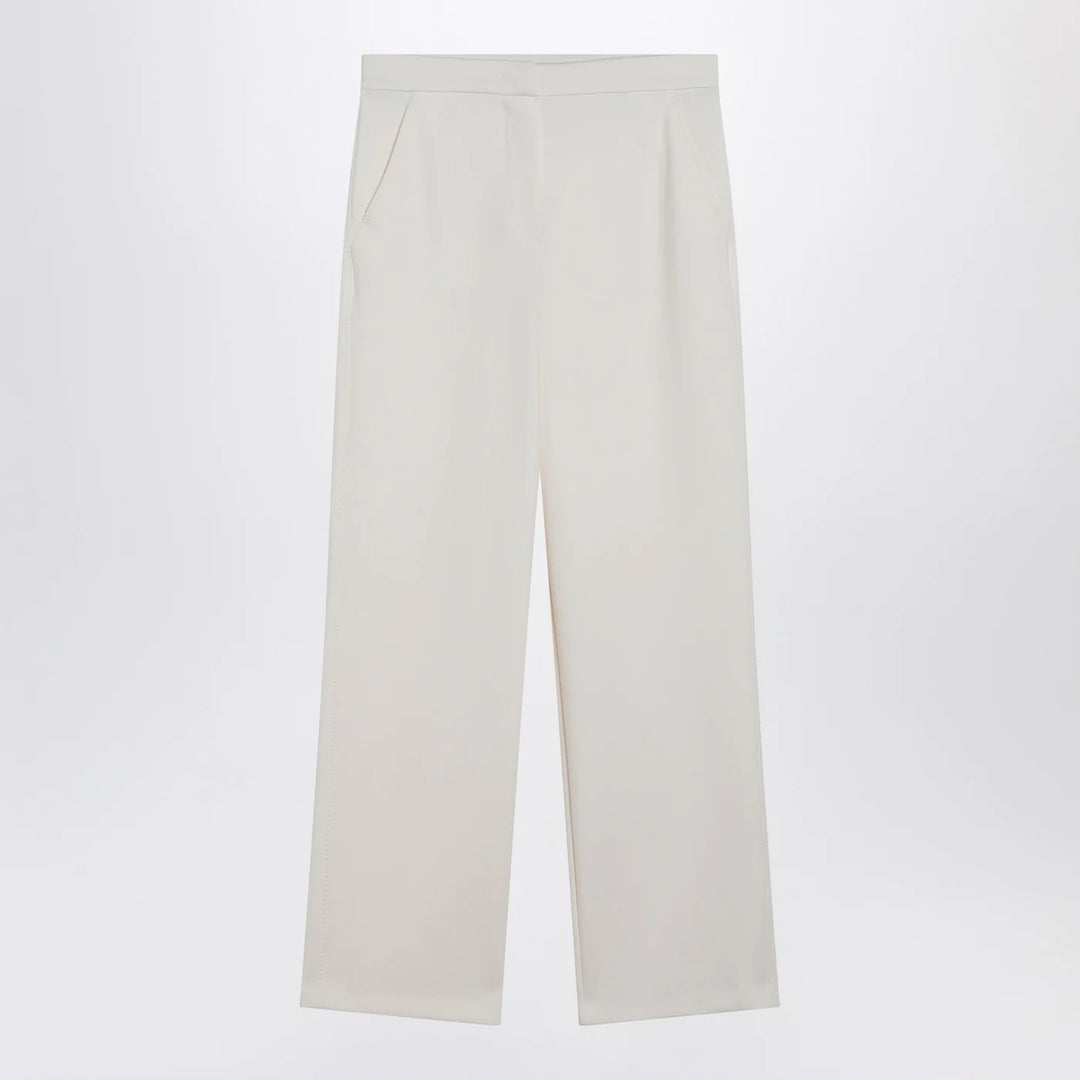 Max Mara - Ivory straight-leg trousers