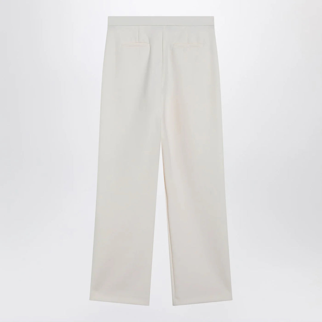 Max Mara - Ivory straight-leg trousers
