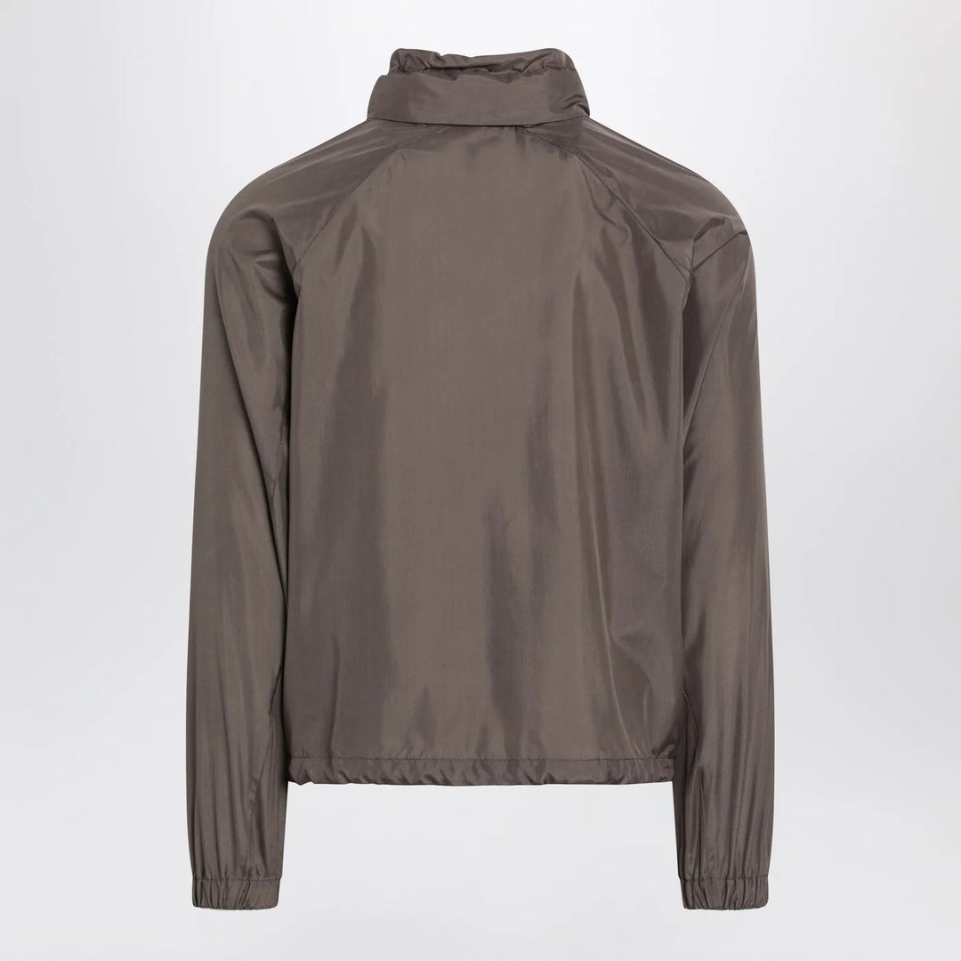Brunello Cucinelli - Taupe silk-blend jacket