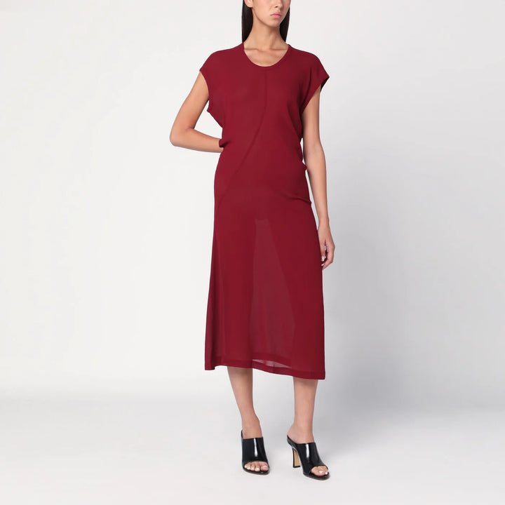 6397 - S-Curve dress in bordeaux chiffon