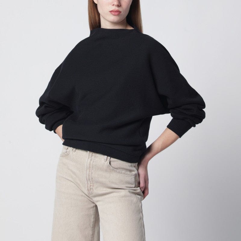 Shirts & Tops 6397 - Mud-coloured draped sweatshirt - L Brand