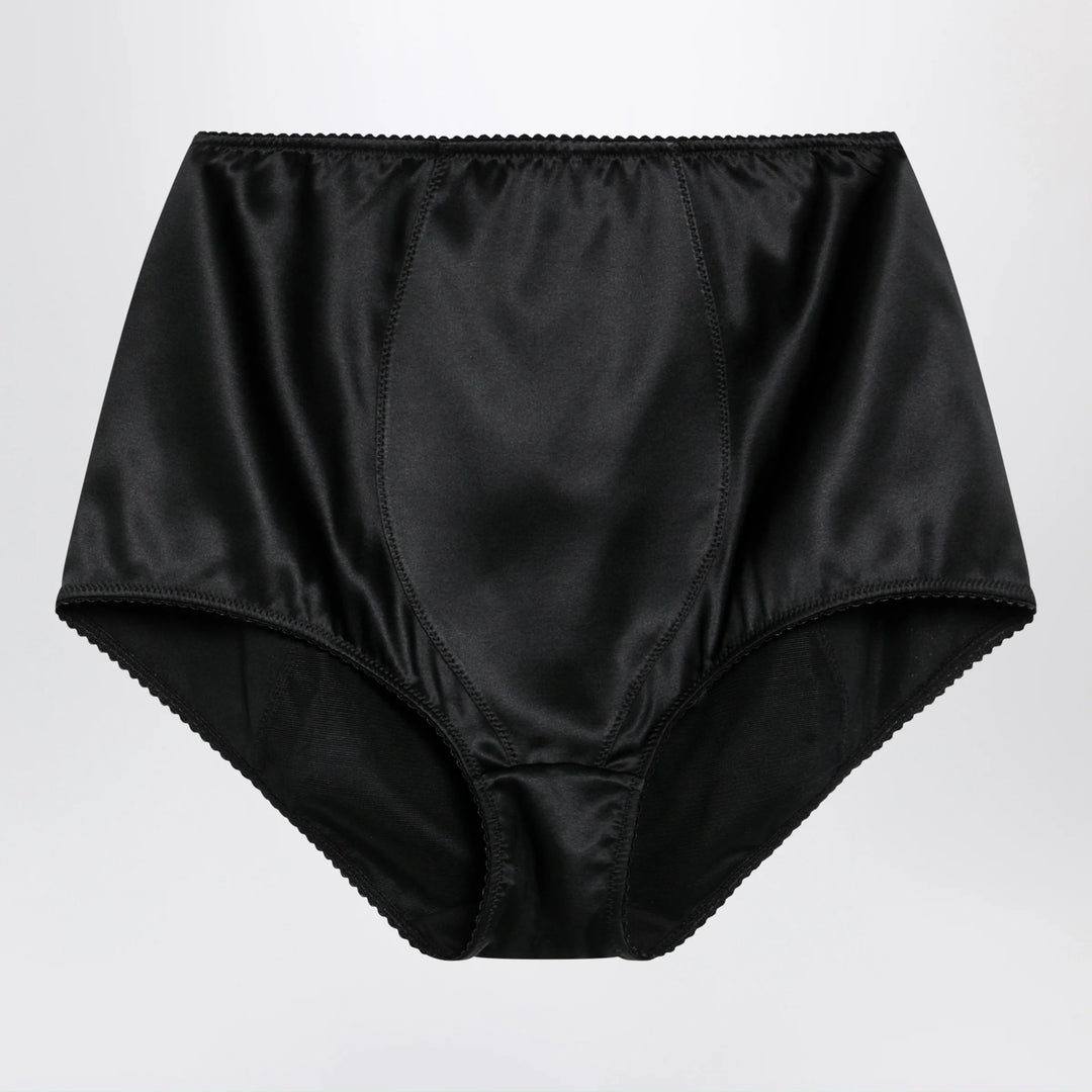 Dolce&amp;Gabbana - Black satin culottes