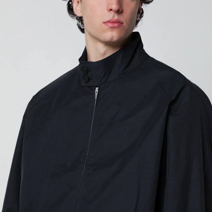 STUDIO NICHOLSON - Over bomber jacket ink blue cotton-blend