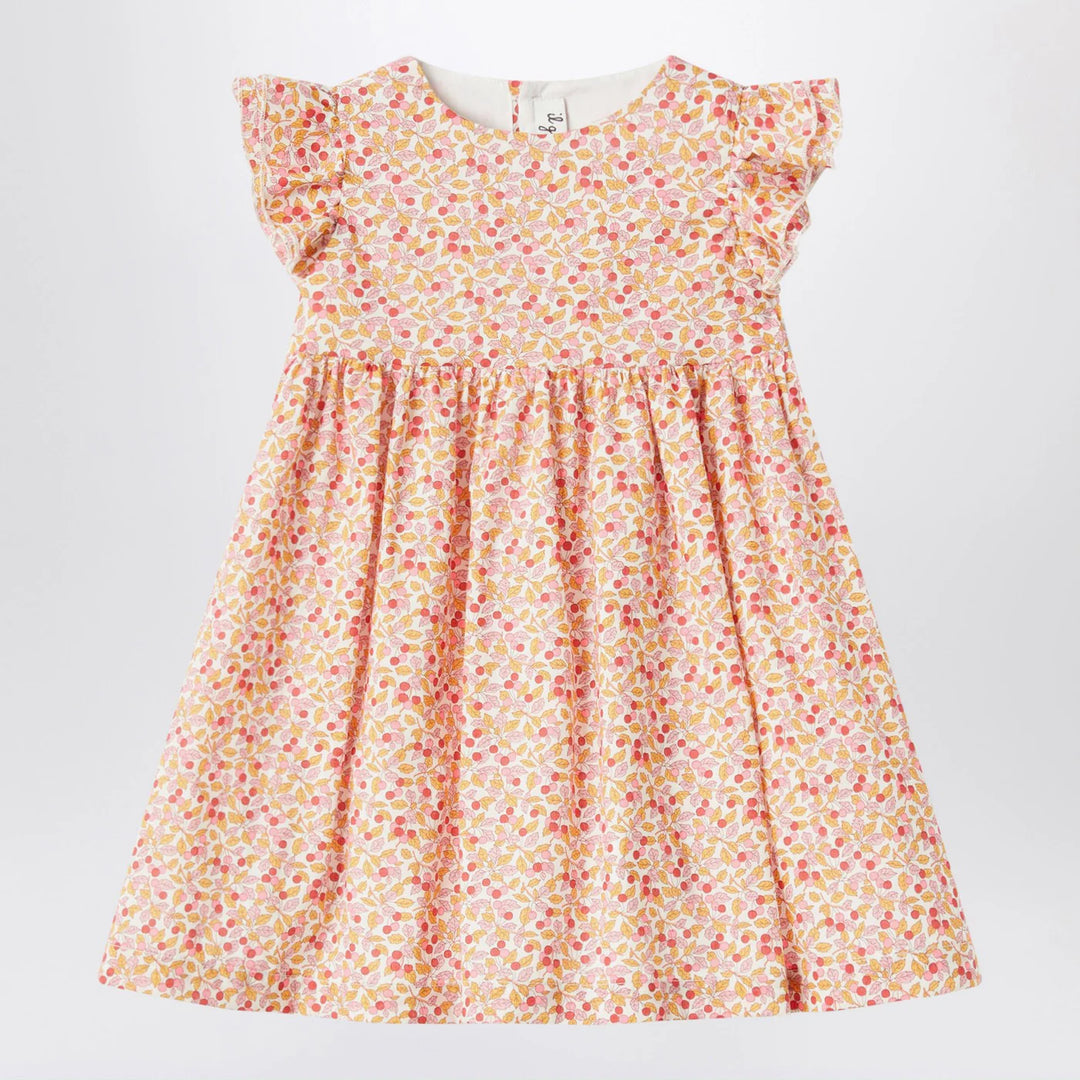Il Gufo - Apricot dress with culotte in Liberty fabric