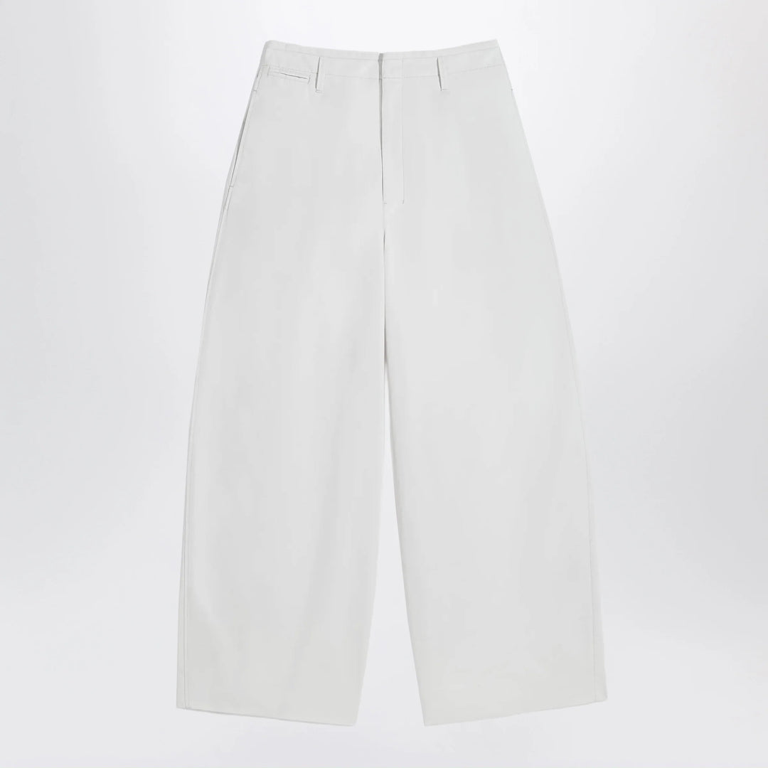 LEMAIRE - Rice-white cotton trousers