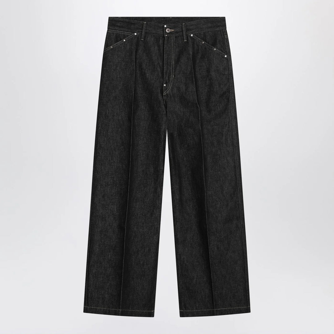 LEMAIRE - Slate-colored jeans with studs