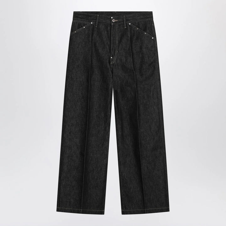 LEMAIRE - Slate-colored jeans with studs