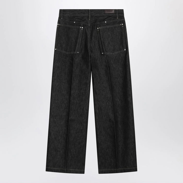 LEMAIRE - Slate-colored jeans with studs