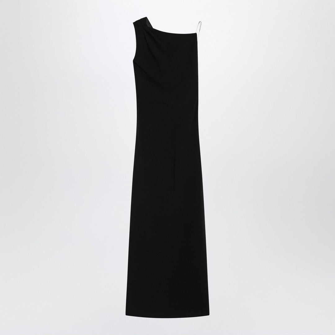 Dresses Max Mara Pianoforte Long black cady bustier dress Brand