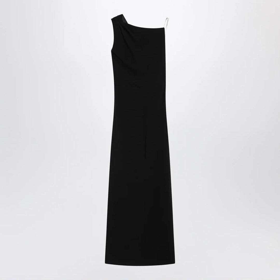 Max Mara Pianoforte - Long black cady bustier dress