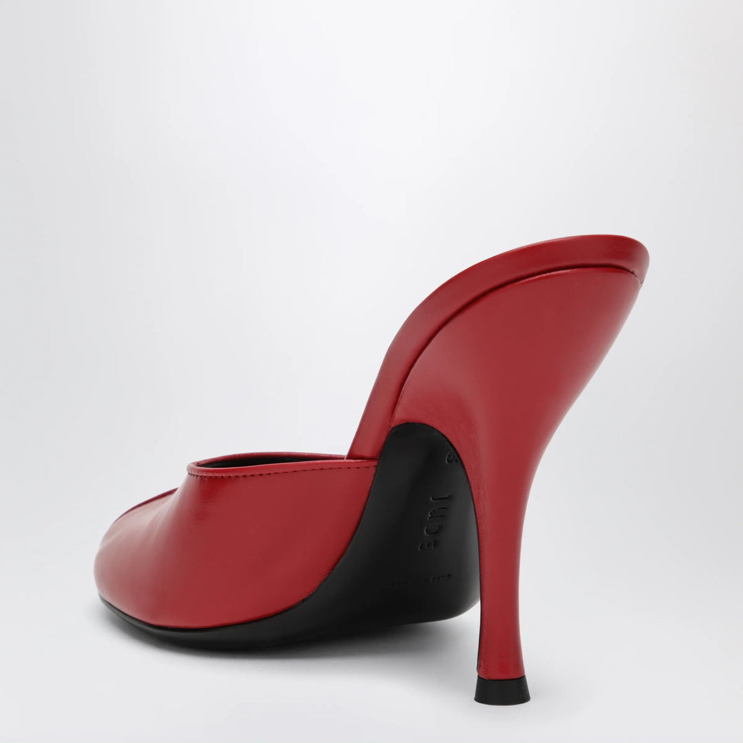 Jude - Red Leather Date Mule