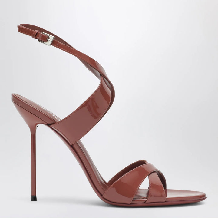 Paris Texas - Lidia sandals in Desert Rose patent leather