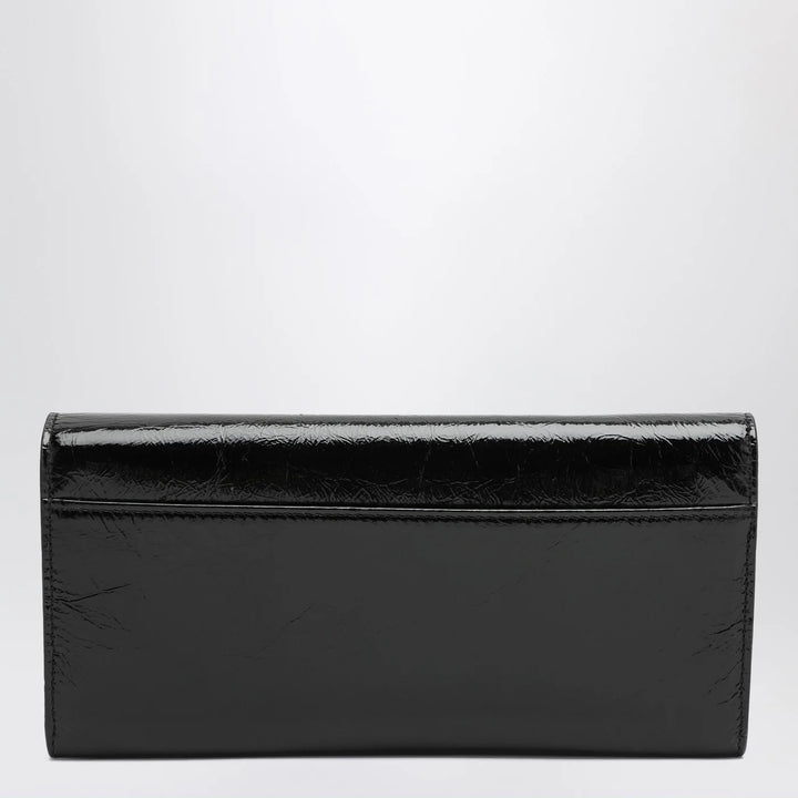 ROGER VIVIER - Belle Vivier black patent leather wallet with chain