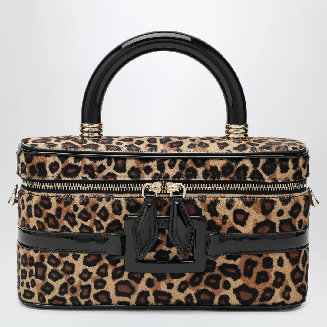 ROGER VIVIER - Belle Vivier Vanity bag leopard print pony skin