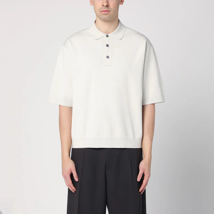 STUDIO NICHOLSON - Short-sleeve ice color polo