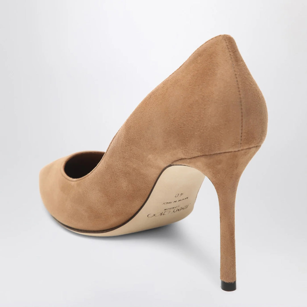 Jimmy Choo - Romy 85 pumps in toffee colour suede