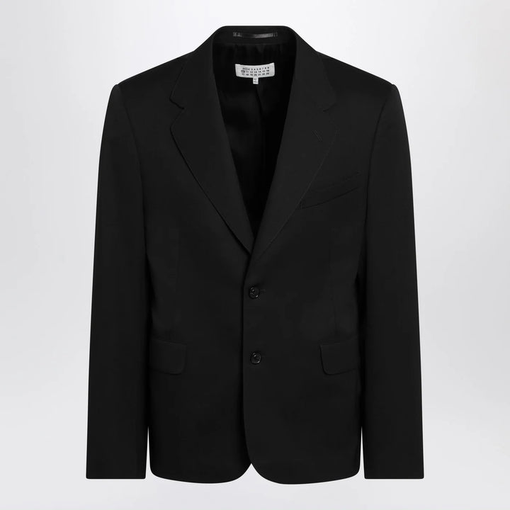 Maison Margiela - Black wool single-breasted jacket