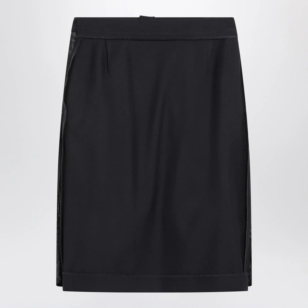 Maison Margiela - Blue skirt with satin side panels