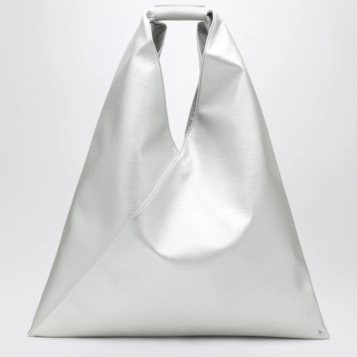 MM6 Maison Margiela - Medium Japanese bag in silver eco-leather