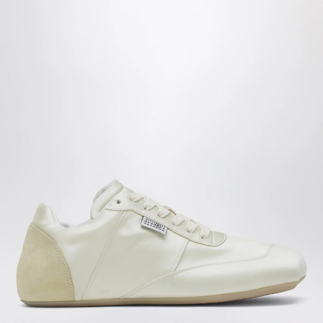 MM6 Maison Margiela - Factory Sneakers in white satin